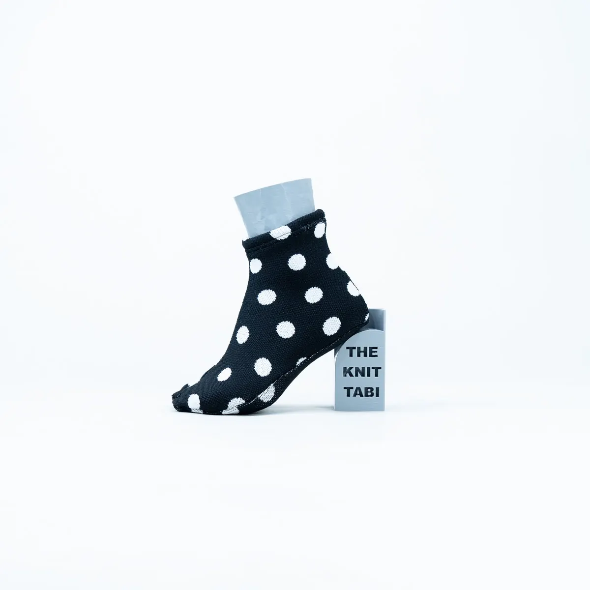 The Knit Tabi - White Dot