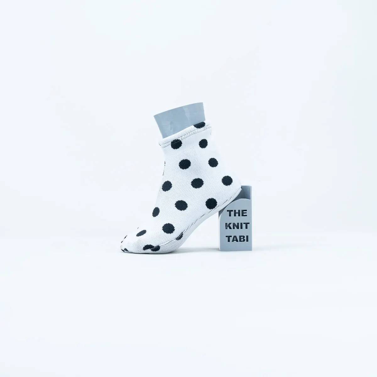 The Knit Tabi - Black Dot
